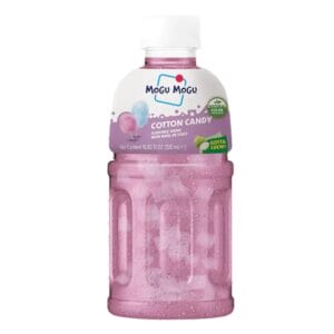 Mogu Mogu Cotton Candy Flavoured Drink with Nata de Coco Bottle 320ml