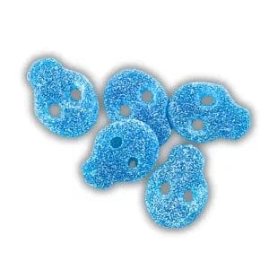 Vegan Fizzy Blue Skulls 250g