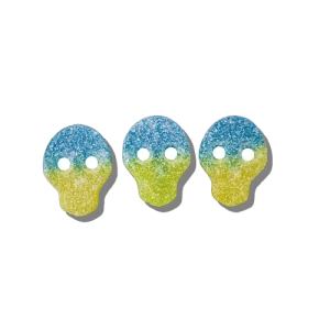 Vegan Blue and Yellow Skulls 250g