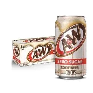 A&W Root Beer Zero Sugar (12 x 355ml) - (USA)