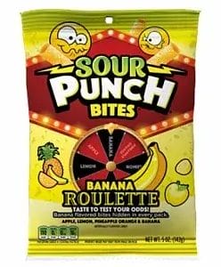 Sour Punch Bites Banana Roulette 142g - (USA)